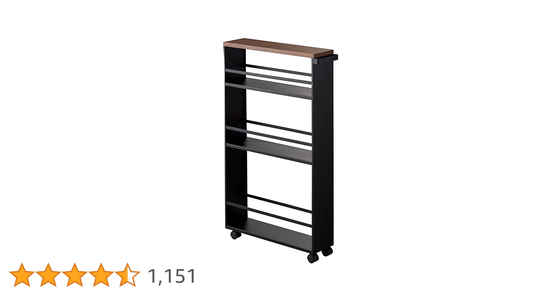 【美品】tower 山崎実業スリムワゴンW13×D47.5×H80.5cm Amazon.co.jp: 山崎実業(Yamazaki) ハンドル付き スリムワゴン